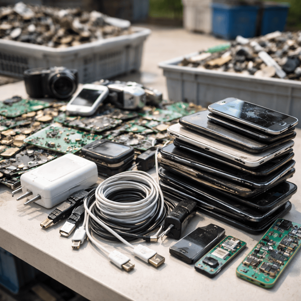 E-waste electronics scrap
